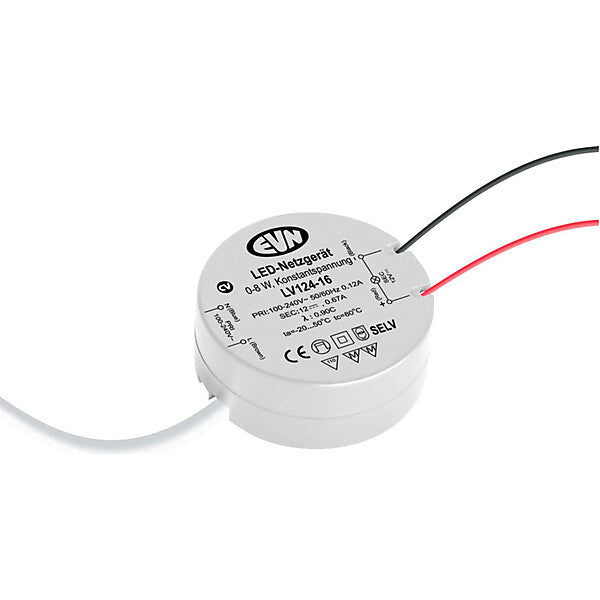 EVN-Lichttechnik LED-Netzgerät 12V rund LV124-16
